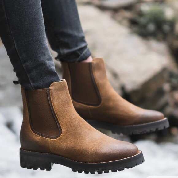 Thursday Boots Co. Womens Brown Suede Everyday Chelsea Ankle Boots Size 7 - Picture 14 of 15